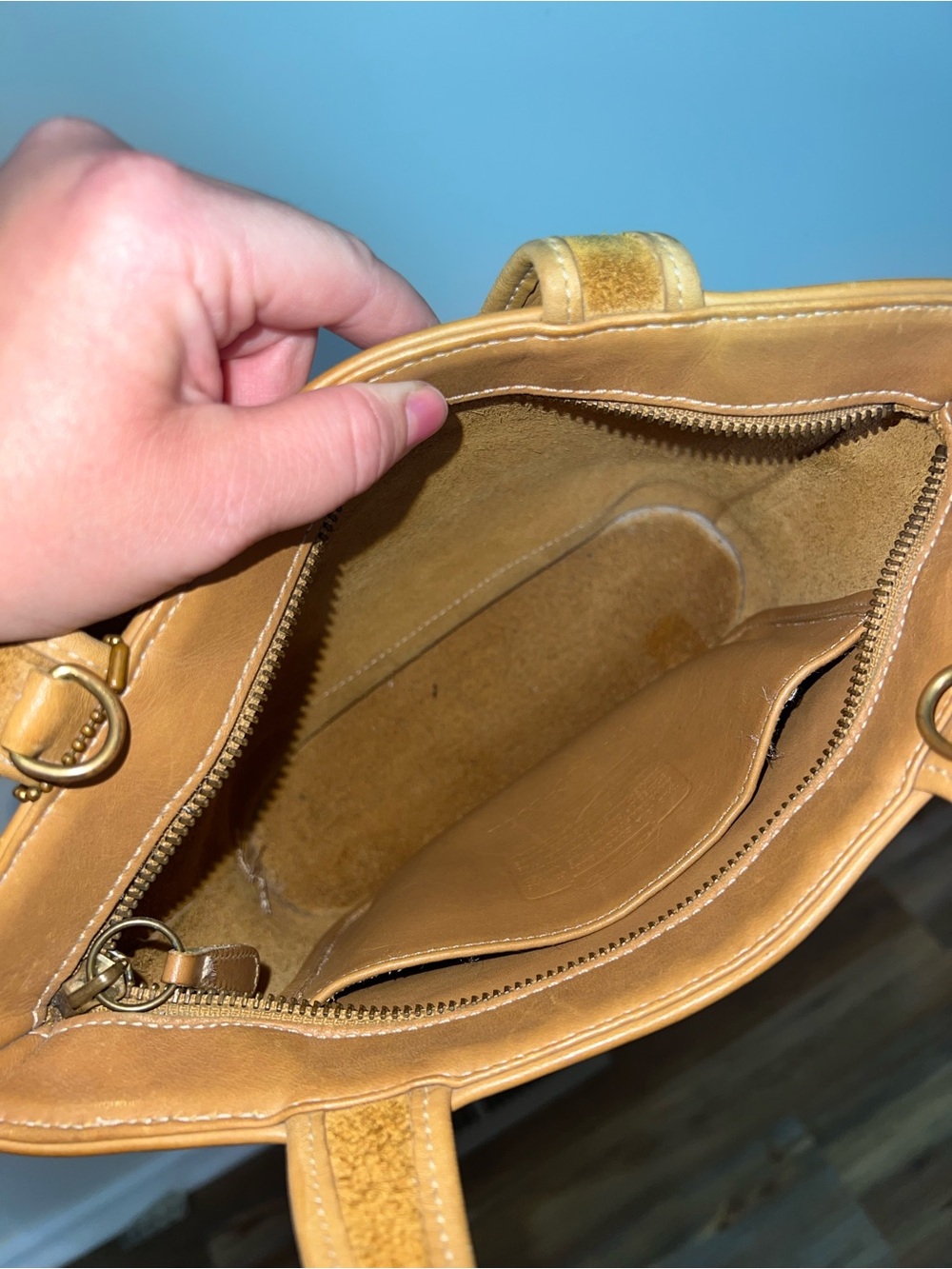 COACH Vintage Bleecker Small Basket Satchel / Mini Tote - Picture 4 of 6